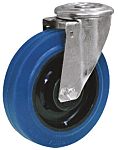 LAG 丝杆型万向轮 125mm直径, 橡胶轮胎, 应用于工业, 耐磨，操作宁静，减震, 180kg负载, 160mm总高
